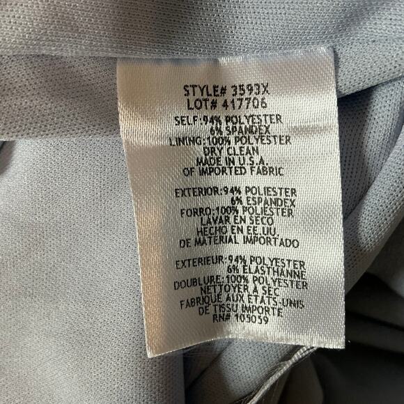 XSCAPE Off the Shoulder Ruffled A-Line Evening Gown Sky Blue Size 4 Dress - Picture 10 of 12